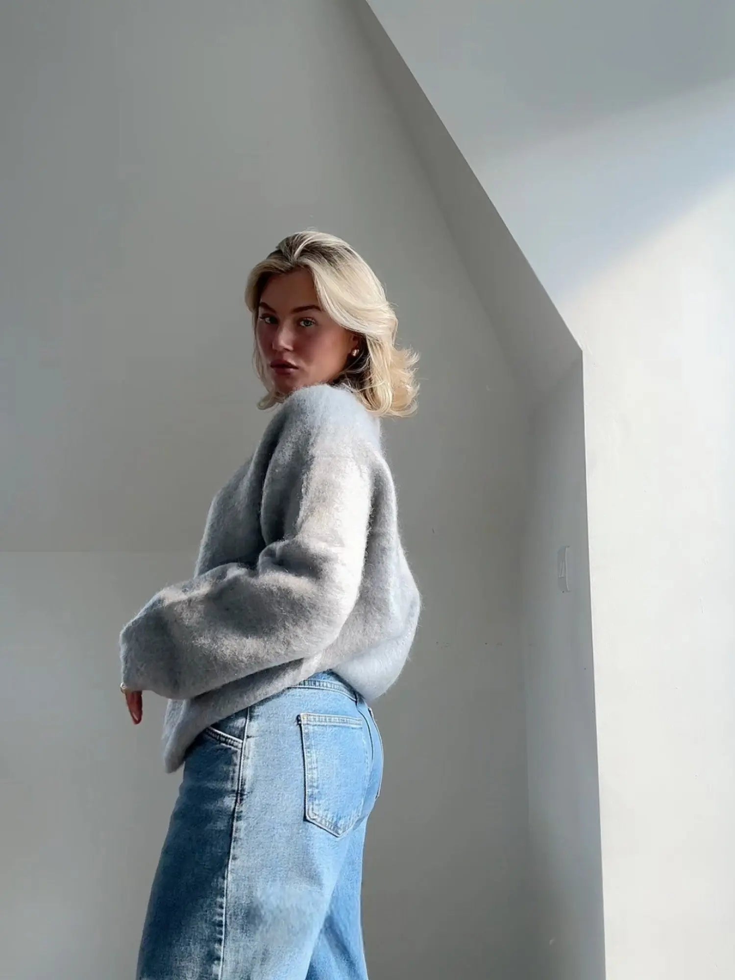 Rosalina Moretti | Burgundy Mohair Pullover – Luksus Knit Sweater
