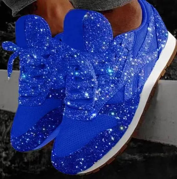 Rosalind Ashcroft | Glitrende Sneakers i Lyserød med Premium Komfort