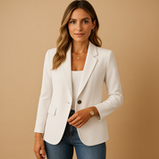 Giuliana Ashford | Klassisk Blazer i Hvid til Kvinder