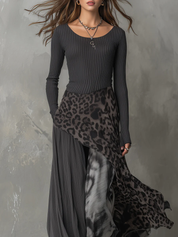 Mette Lindqvist | Maxi-kjole med leopardprint til kvinder