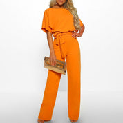 Isabella Laurent | Elegant jumpsuit med taljemarkering