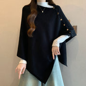 Louise Winther | Cape-frakke med knapper og oversized pasform