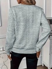 Noémie Castellani | Stilfuld Kabelstrikket Zip-Sweater i hvid
