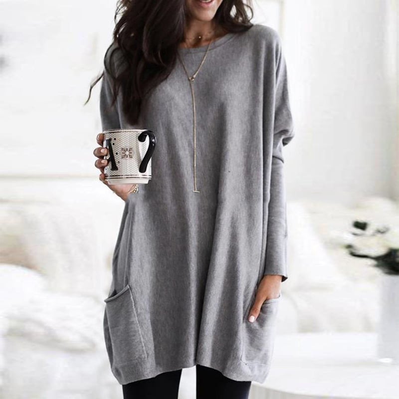 Rosalind Pemberton | Oversized Tunika Sweater med Lommer