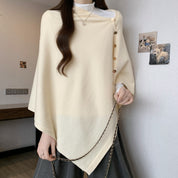 Louise Winther | Cape-frakke med knapper og oversized pasform