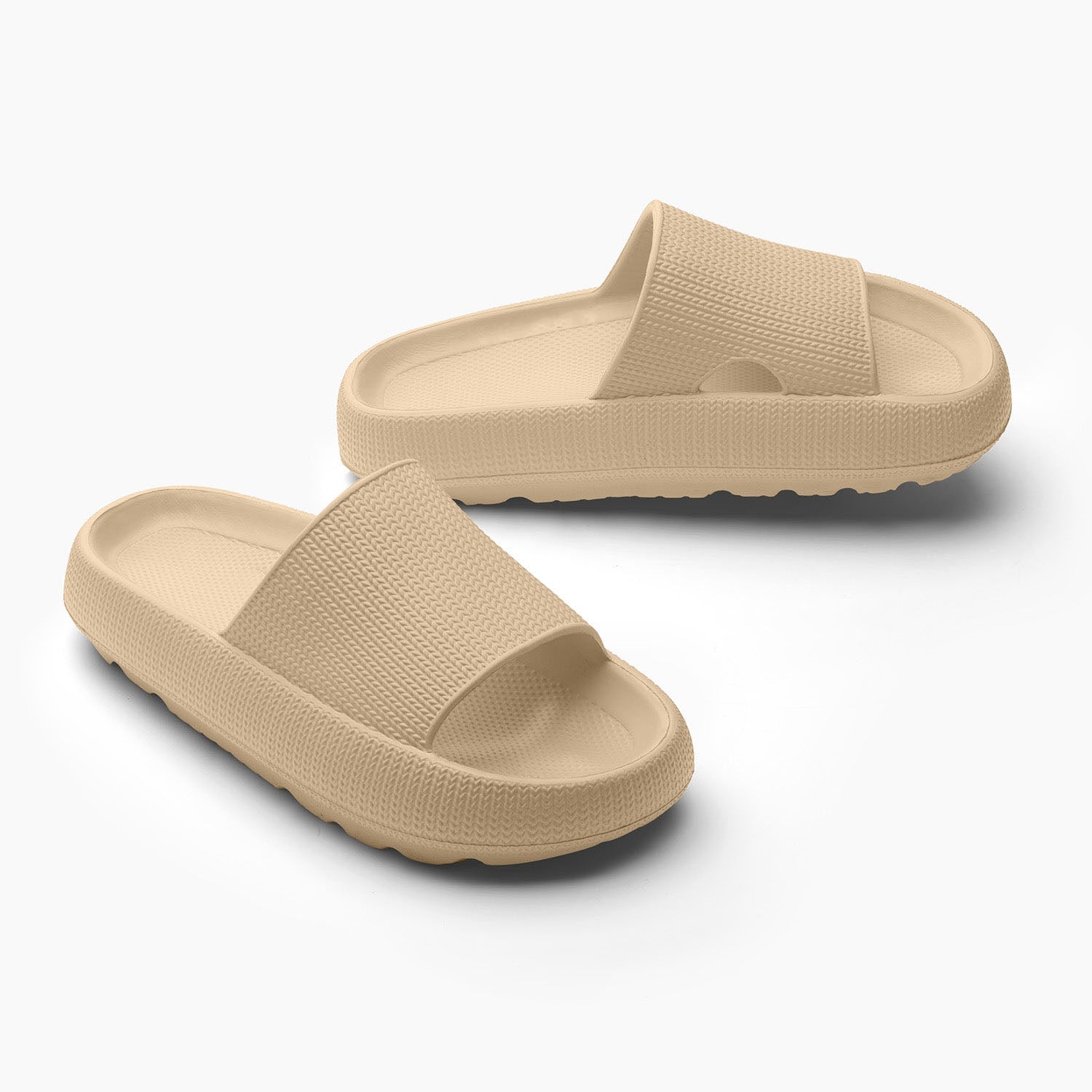 Dorte Rasmussen | Soft cobalt-blue slide slippers for women