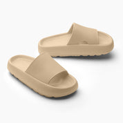 Dorte Rasmussen | Soft cobalt-blue slide slippers for women