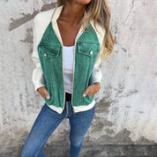 Nora Jensen | Denim jacket with contrast sleeves