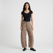 Lena Palmgren | Leopard Løs Pasform Jeans til kvinder
