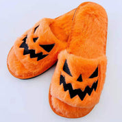 Ghoulish Grin | Dýňové halloweenské pantofle pro ženy