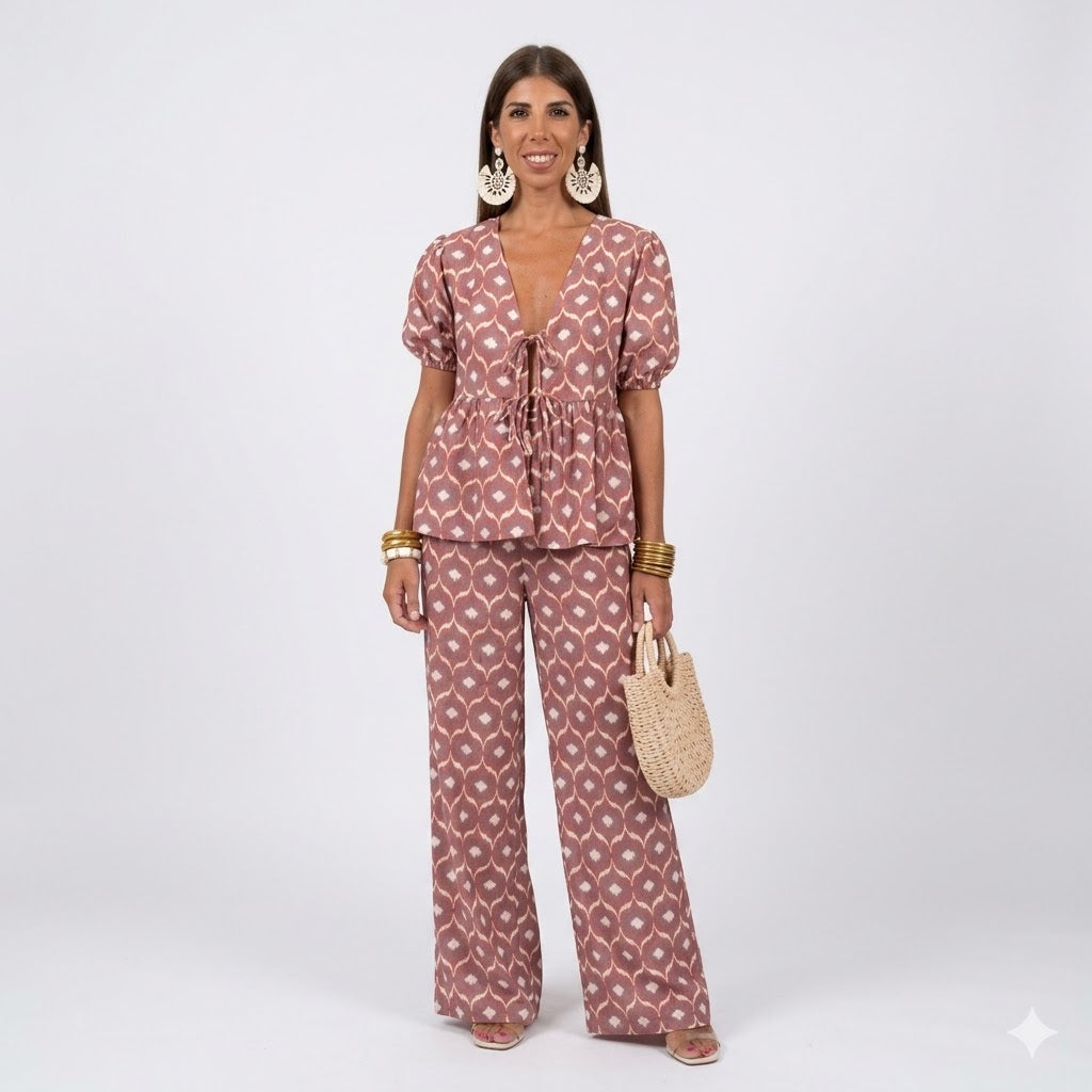 Priya Castellani | Midi-jumpsuit i blomsterprint til kvinder