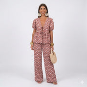 Priya Castellani | Midi-jumpsuit i blomsterprint til kvinder