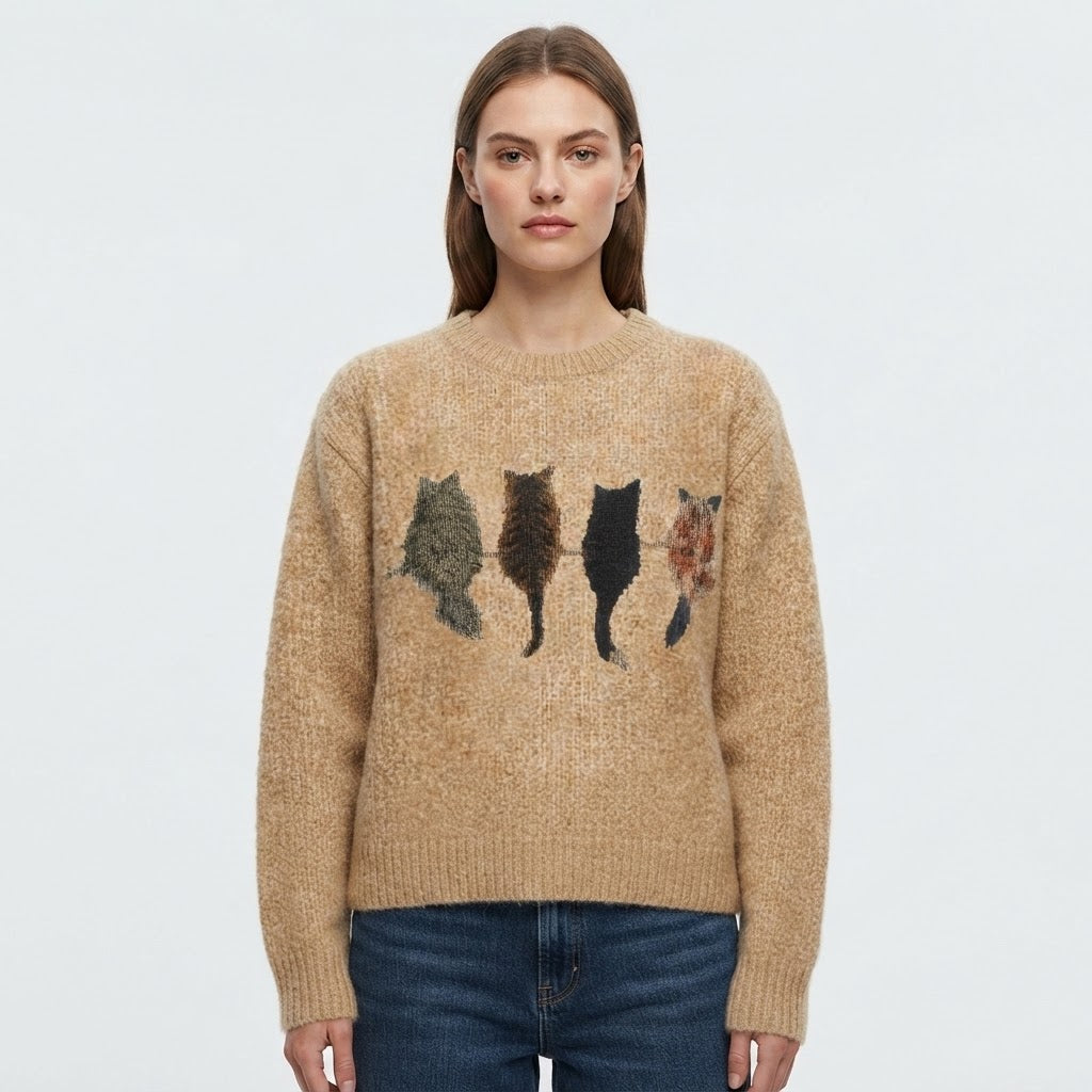 agnete-lindholm-grov-strikket-sweater-med-kattesilhuetter-model.jpg