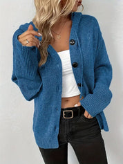 Nadia Skovbjerg | Hooded Knitted Cardigan with Buttons