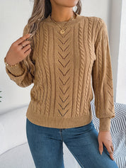 Nora Jørgensen | Cable-Knit Textured Sweater