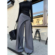 Katrine Larsen | Asymmetriske wide-leg bukser i fuld længde
