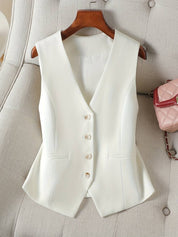 Domenica Salvatore | Sleeveless Black Tailored Vest