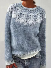Élise Dupont | Strikpullover med retro mønster