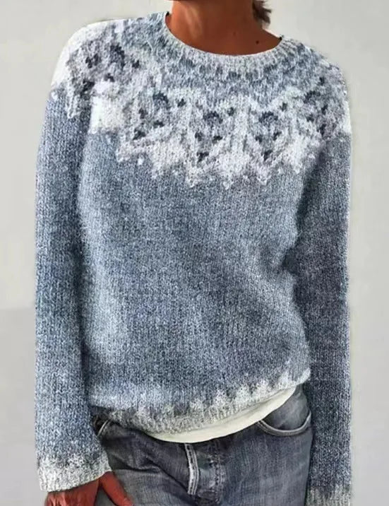 Élise Dupont | Strikpullover med retro mønster