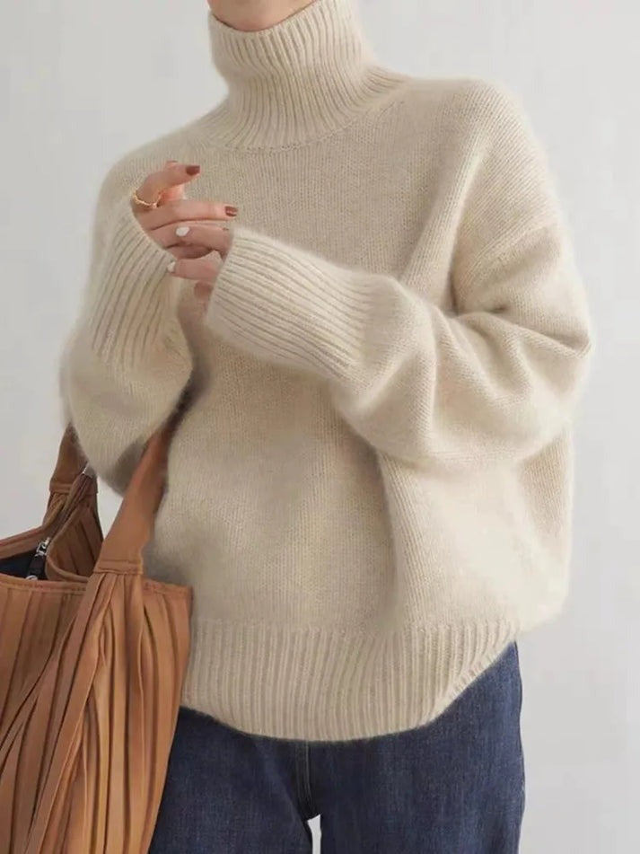 Joline Moretti | Luksuriøs rullekrave sweater i cashmere