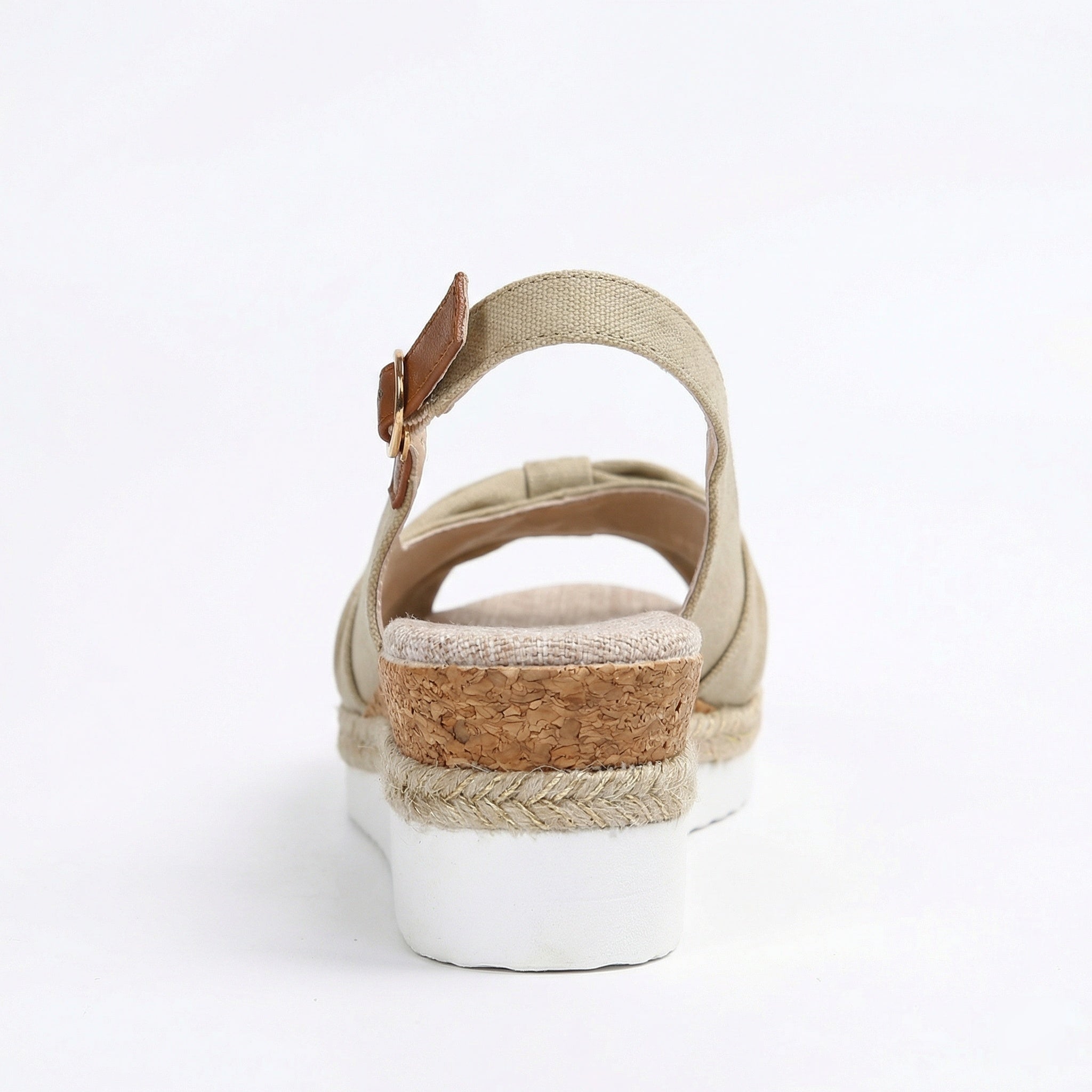 Camille Rousseau | Plateau sandaler til kvinder med flettet sål og justerbar rem