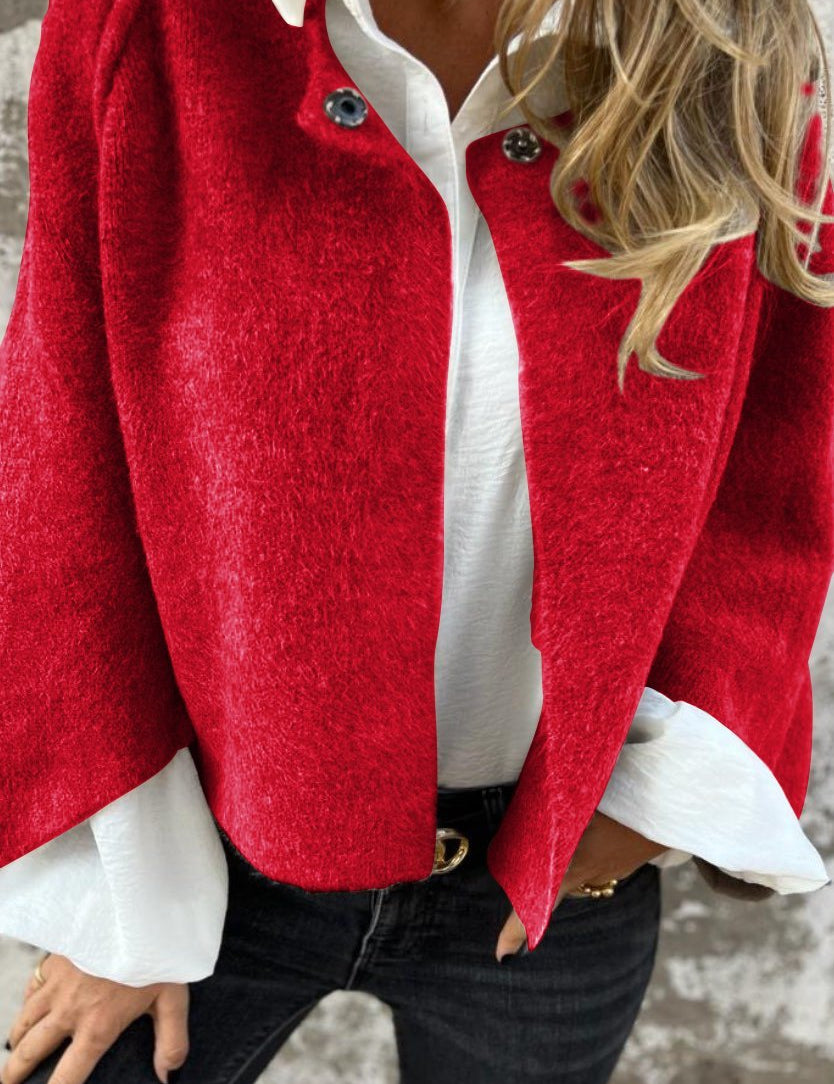 Rosanna Bellamy | Wool Cardigan i Beige med Elegant Design