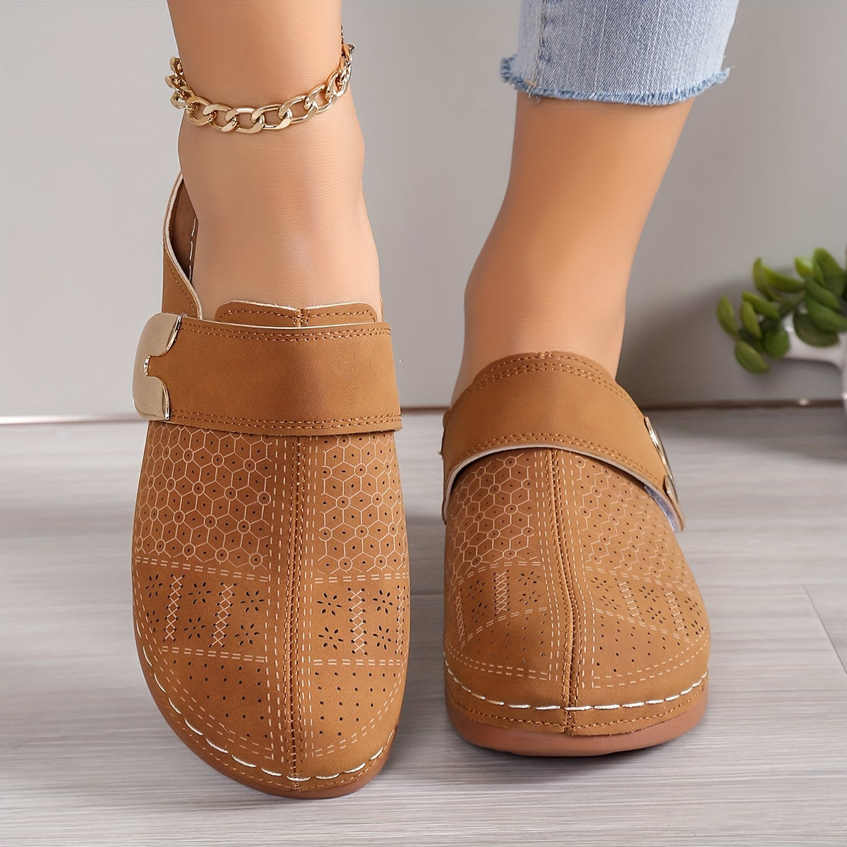 Francesca Lombardi | Sort Slip-On Mule med Blød Indersål