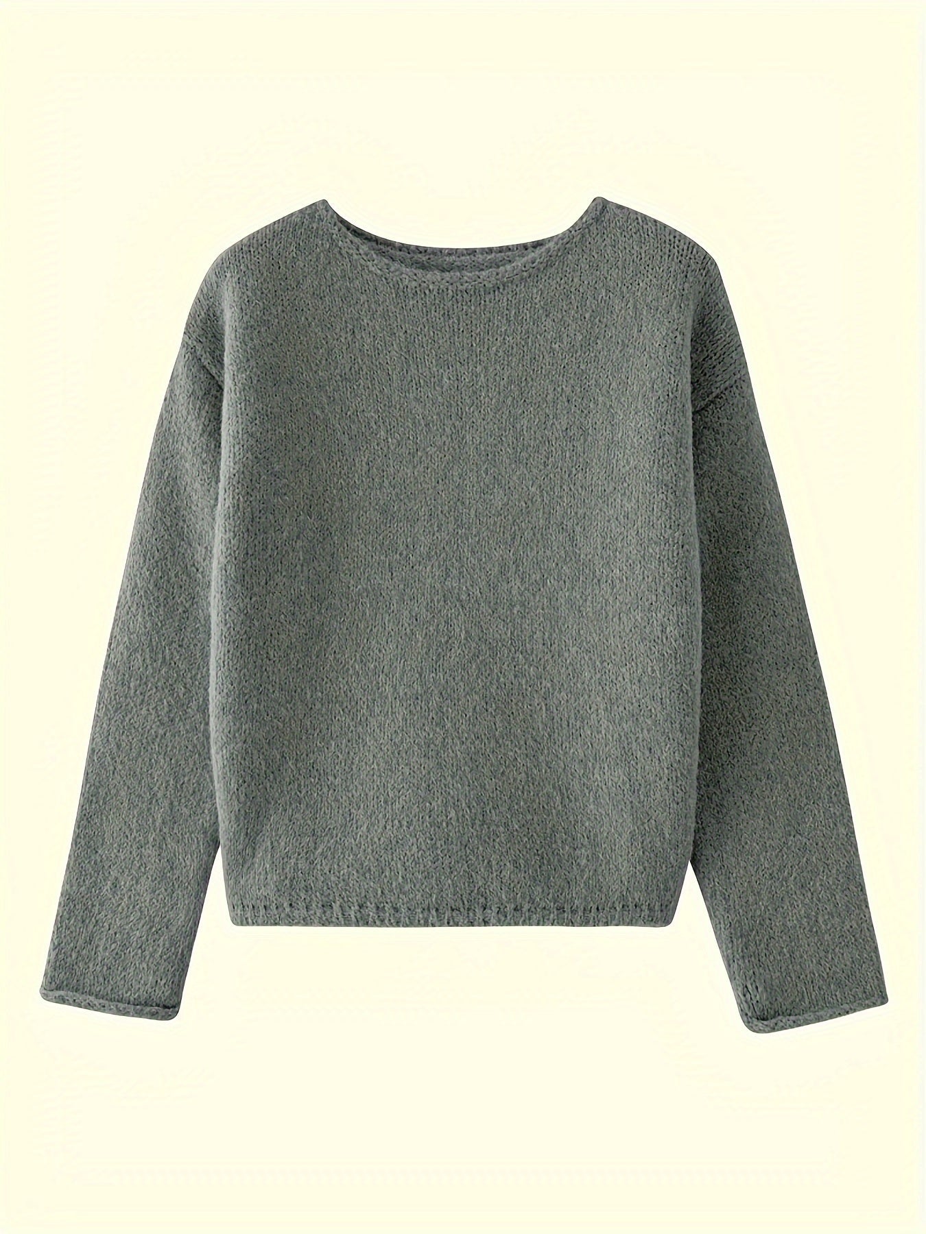 Malin Berggren | Oversized Striksweater med Rund Hals
