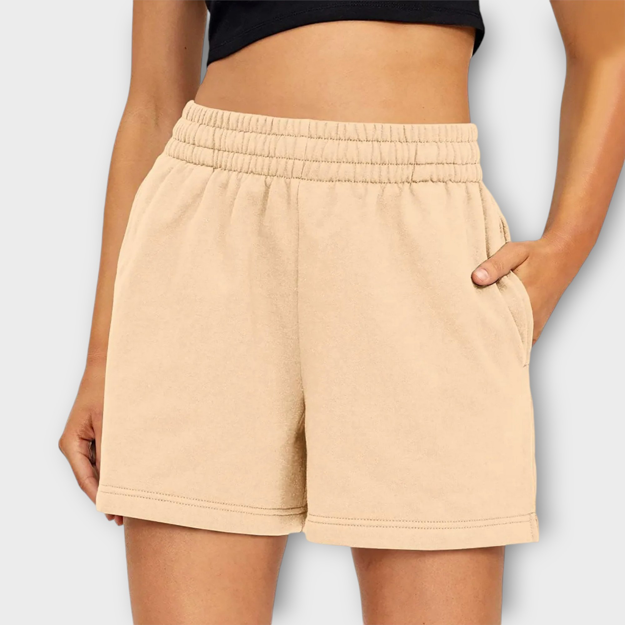 Chiara Bellini | Komfortable jersey shorts med høj talje