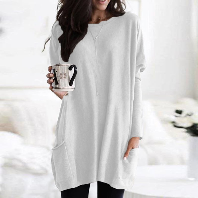 Rosalind Pemberton | Oversized Tunika Sweater med Lommer