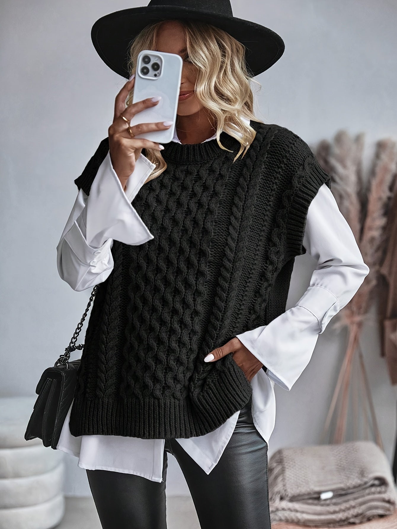 Pernille Jørgensen | Cable-Knit Sweater Vests in Beige