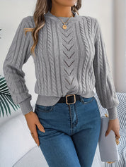 Nora Jørgensen | Cable-Knit Textured Sweater
