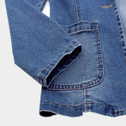 Marie Vinther | Denim Blazer med Moderne Snit
