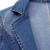 Marie Vinther | Denim Blazer med Moderne Snit