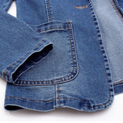 Marie Vinther | Denim Blazer med Moderne Snit