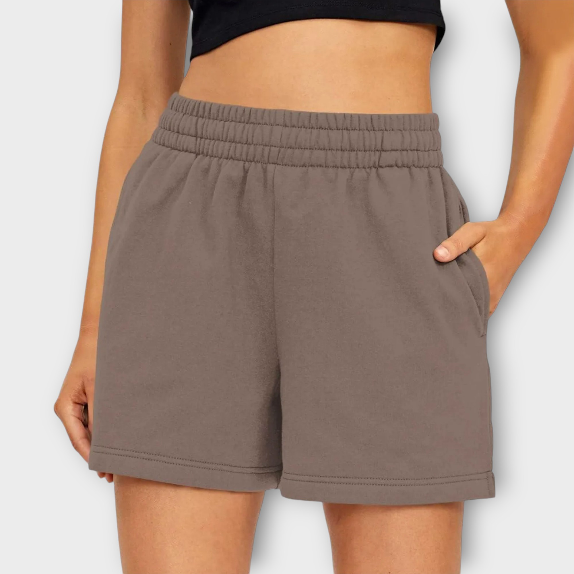 Chiara Bellini | Komfortable jersey shorts med høj talje