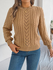 Nora Jørgensen | Cable-Knit Textured Sweater