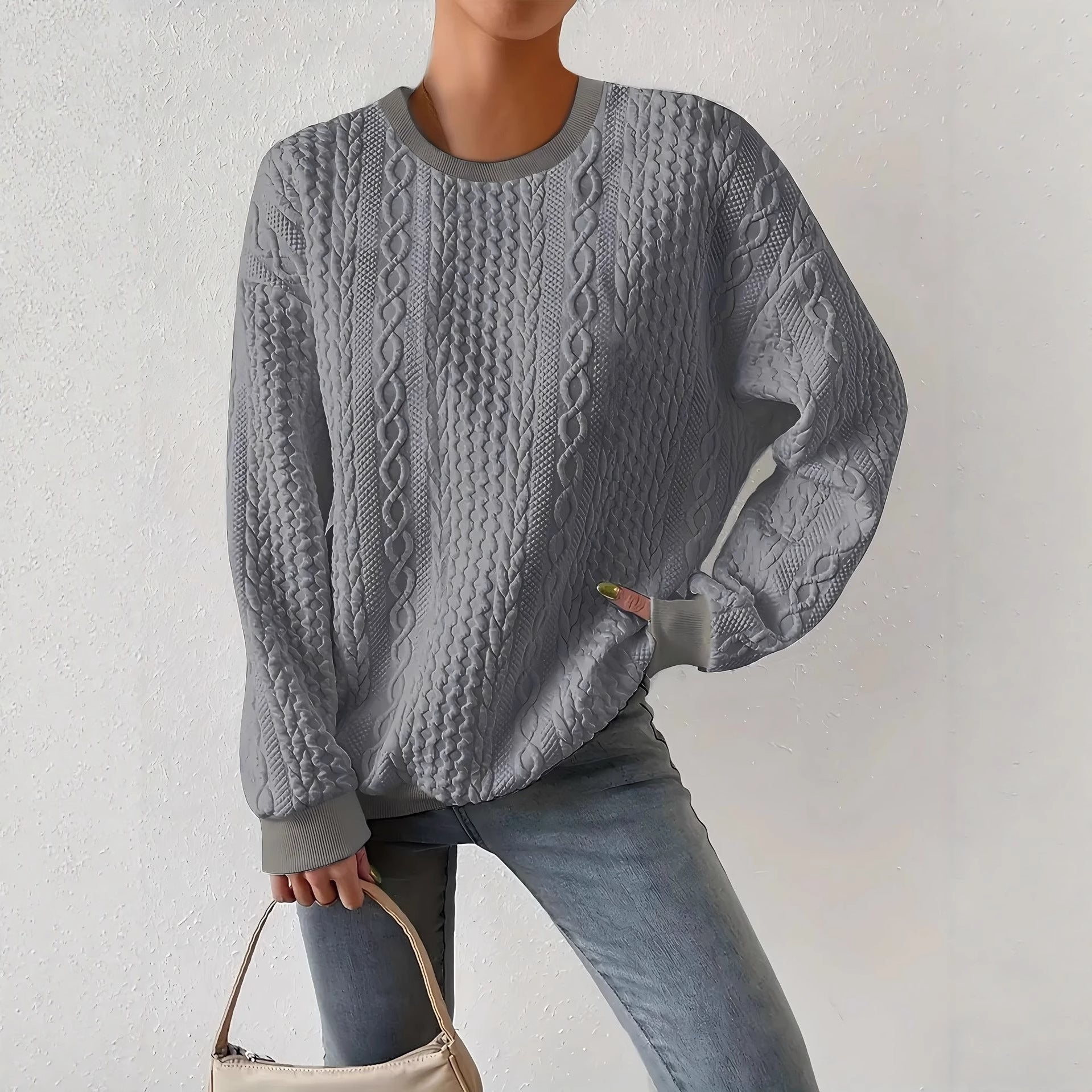 Sofie Kristensen | White Cable-Knit Sweater