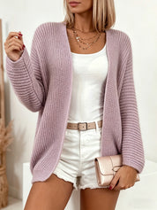 Ronja Feldt | Oversized Strikcardigan i Lilla