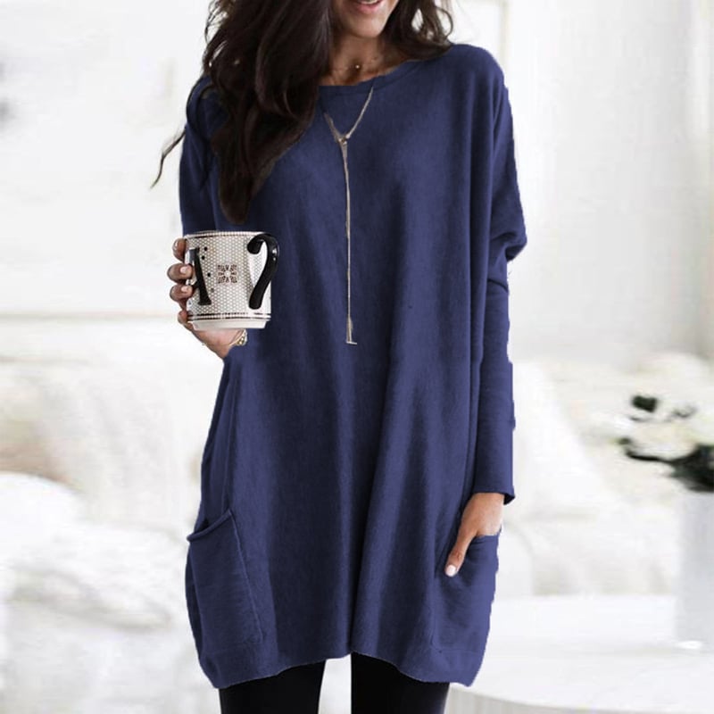 Rosalind Pemberton | Oversized Tunika Sweater med Lommer
