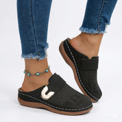 Francesca Lombardi | Sort Slip-On Mule med Blød Indersål
