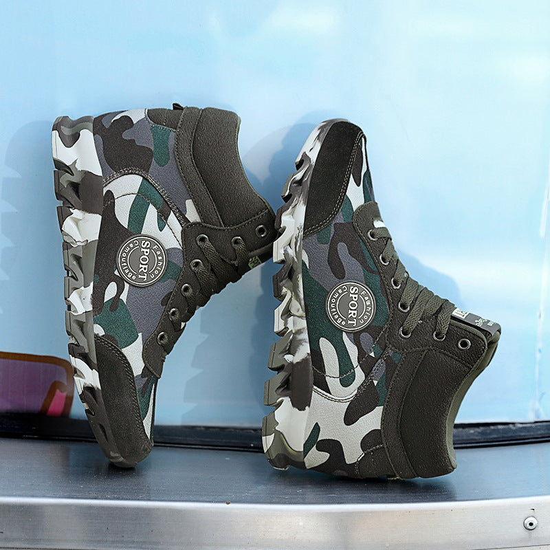 Signe Mortensen | Camouflage Sneakers med Skridsikker Sål