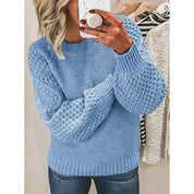 Mette Falk | Grob gestrickter Pullover mit Trompetenärmeln