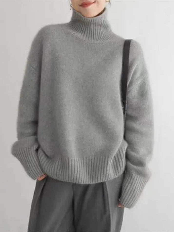 Joline Moretti | Luksuriøs rullekrave sweater i cashmere