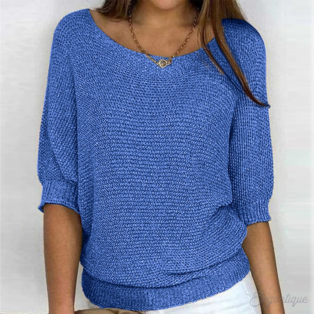 Olivera Sinclair | Midi-sweater i blød uldbinding