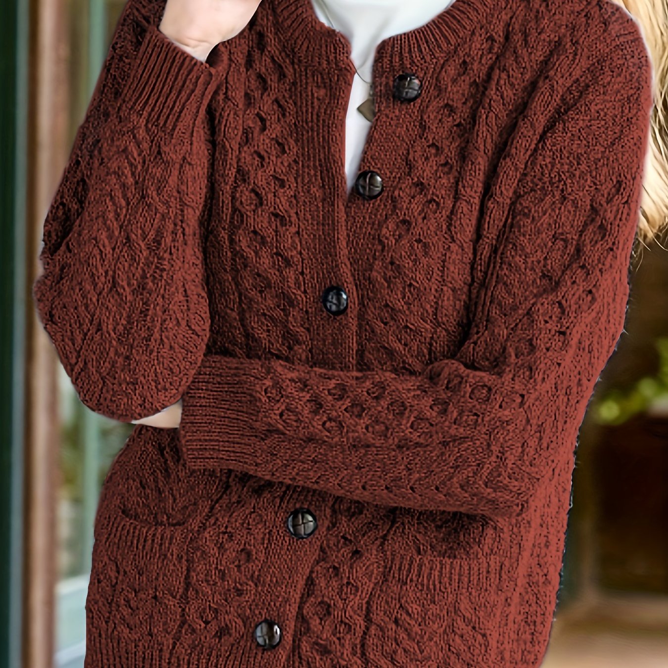 Julie Krogh | Structured Cardigan with Button Details