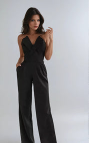 Alessia Moretti | Stropløs blazer-jumpsuit med skræddersyet silhuet