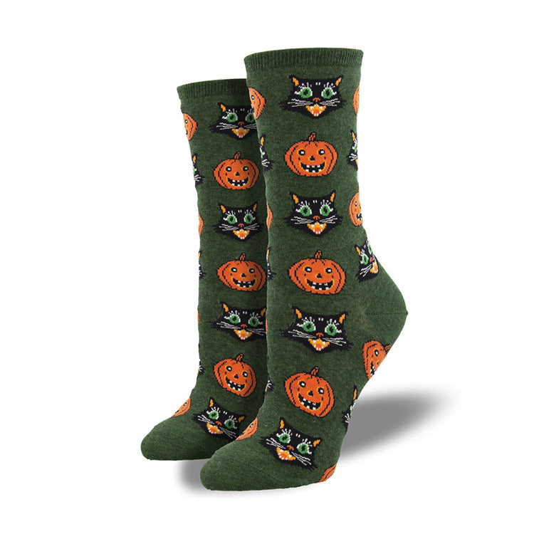 Harvest Haunt | Pumpkin Halloween Socks For Women