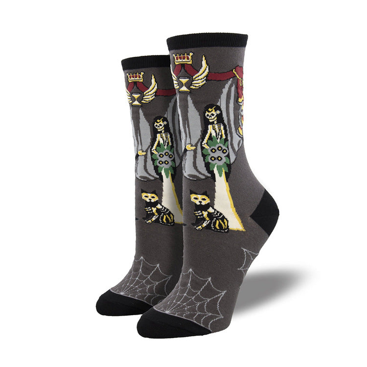 Harvest Haunt | Pumpkin Halloween Socks For Women