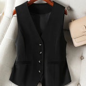 Domenica Salvatore | Sleeveless Black Tailored Vest
